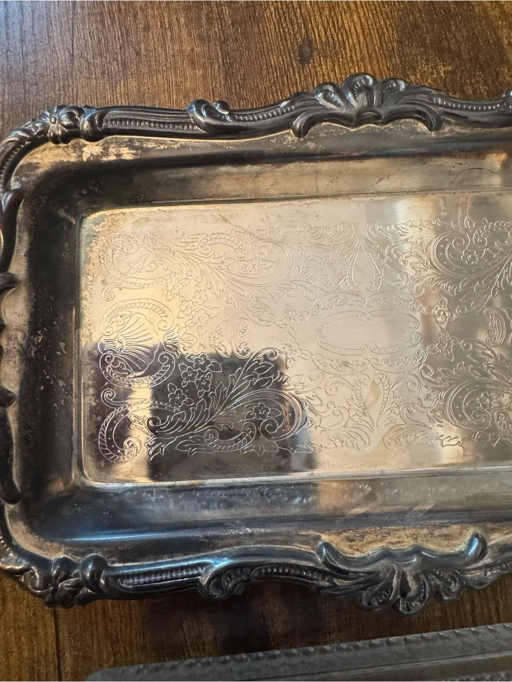 Davco Silver Plated Relish Tray Crystal Glass Insert Original Box DVC 1019